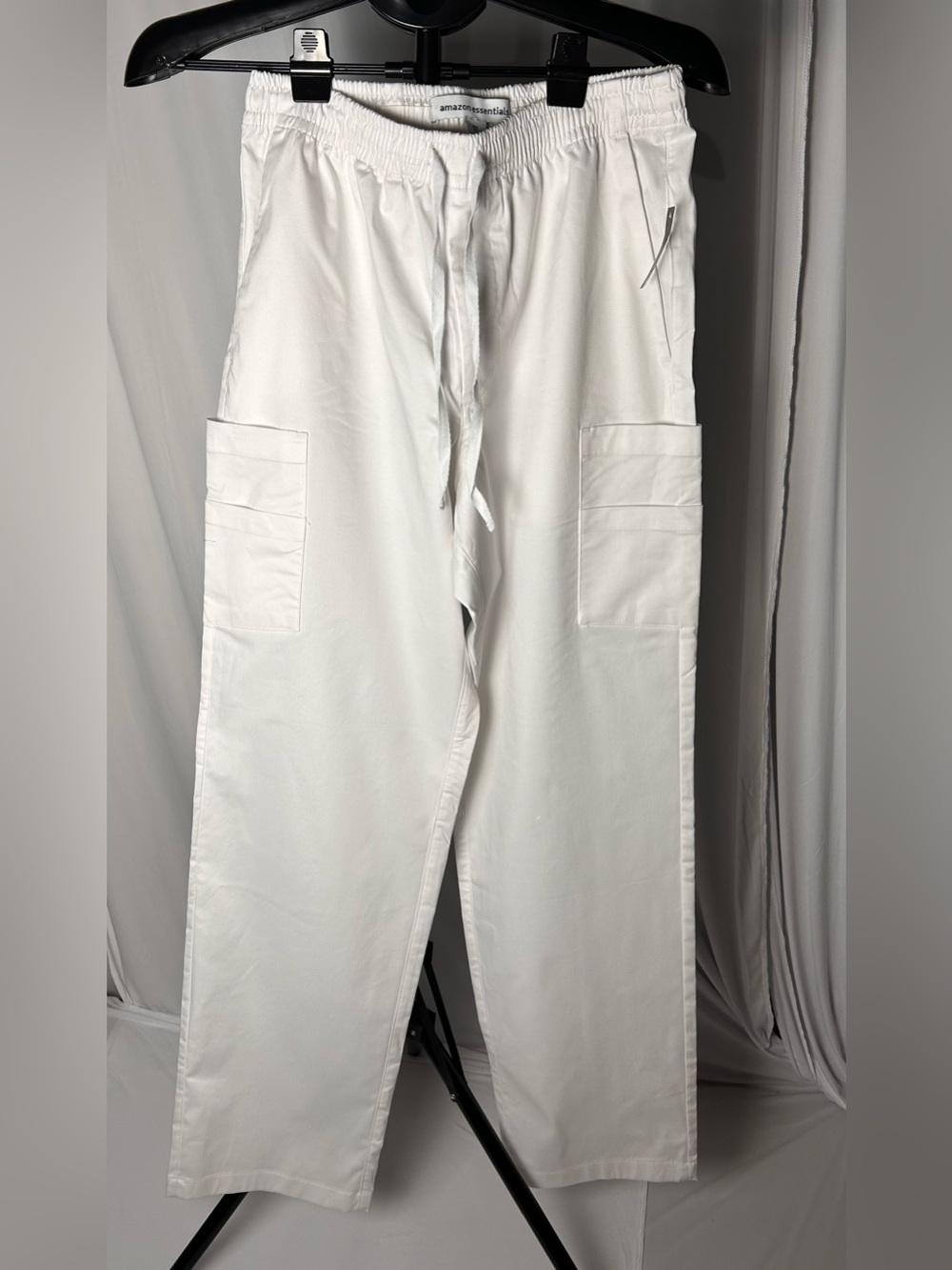 Amazon Essentials White Women’s Cargo Drawstring Pants